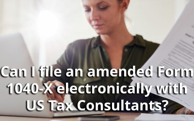 Can I file an amended Form 1040-X electronically with US Tax Consultants?